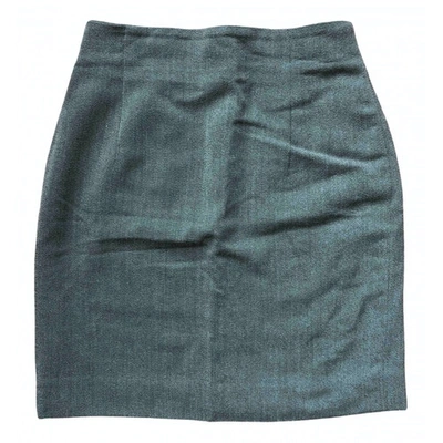 Pre-owned Jil Sander Wool Mid-length Skirt In Khaki