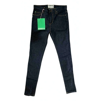 Pre-owned Fiorucci Slim Jeans In Blue