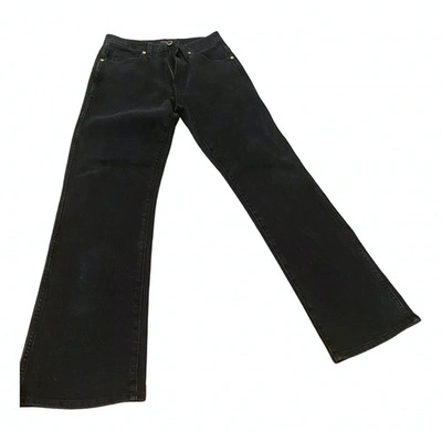 Pre-owned Khaite Black Cotton - Elasthane Jeans