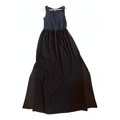 Pre-owned Benetton Black Cotton Dress