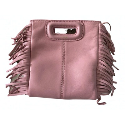 Pre-owned Maje Spring Summer 2020 Pink Leather Handbag