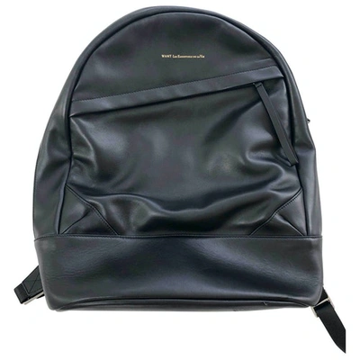 Pre-owned Want Les Essentiels De La Vie Black Leather Bag