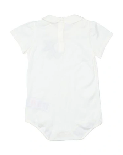 Shop Dolce & Gabbana Newborn Girl Baby Bodysuit White Size 3 Cotton, Polyester, Viscose, Lurex, Polyamide