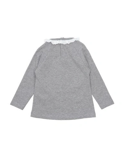 Shop Frankie Morello Newborn Girl T-shirt Grey Size 3 Cotton, Elastane