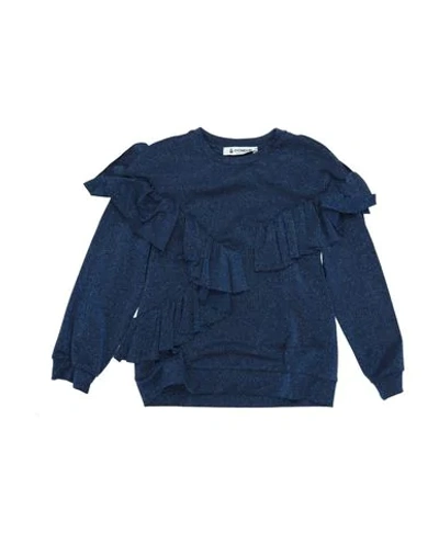 Shop Dondup Toddler Girl T-shirt Midnight Blue Size 6 Viscose, Polyester, Nylon, Elastane