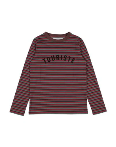 Shop Touriste T-shirts In Brown