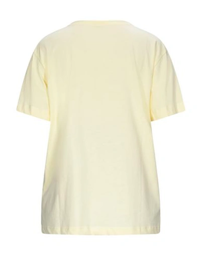 Shop Sandro T-shirts In Light Yellow