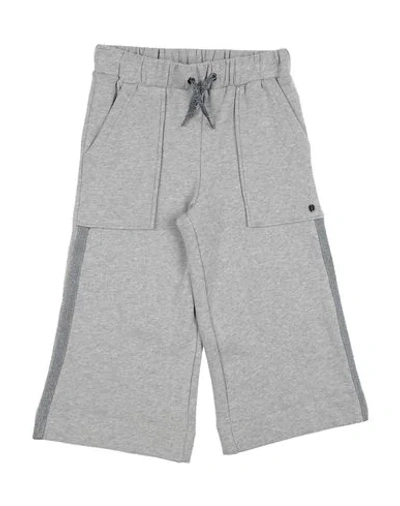 Shop Trussardi Junior Casual Pants In Light Grey