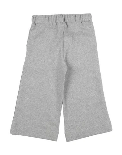 Shop Trussardi Junior Casual Pants In Light Grey