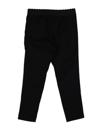 Shop Dolce & Gabbana Toddler Girl Pants Black Size 7 Silk, Elastane