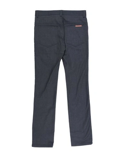 Shop Trussardi Junior Casual Pants In Dark Blue