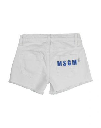 Shop Msgm Shorts & Bermuda In White