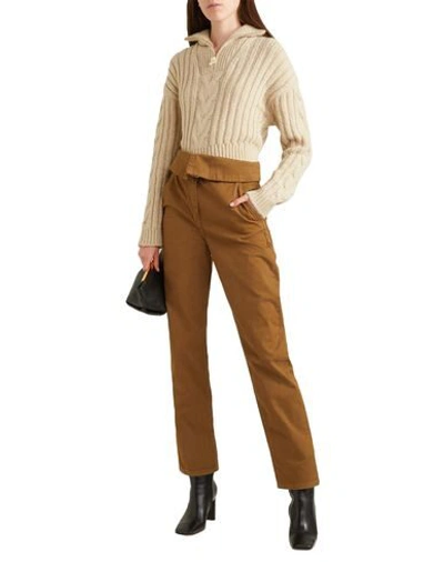 Shop Vanessa Bruno Woman Pants Camel Size 8 Cotton, Elastane In Beige
