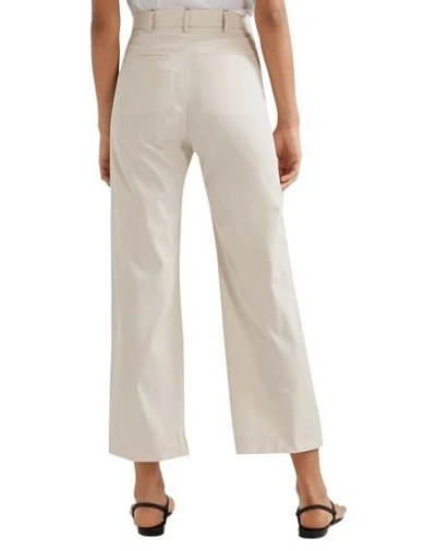 Shop Sea Woman Pants Ivory Size 12 Cotton, Elastane In White