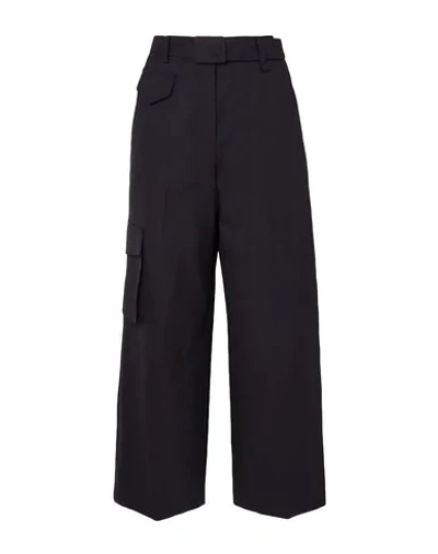 Shop Low Classic Casual Pants In Dark Blue