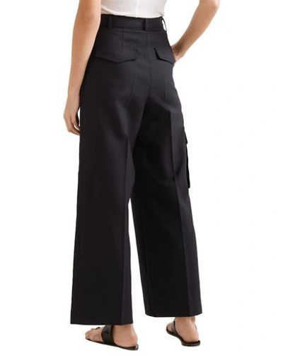 Shop Low Classic Casual Pants In Dark Blue