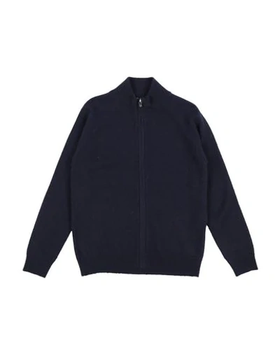 Shop Il Gufo Cardigan In Dark Blue