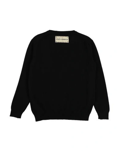 Shop Dolce & Gabbana Toddler Girl Sweater Black Size 6 Cashmere, Cotton, Synthetic Fibers, Silk, Metallic