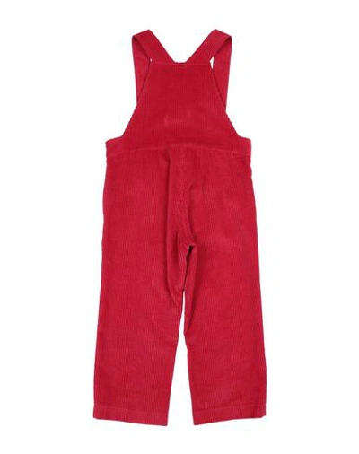 Shop Aletta Baby Overalls In Red