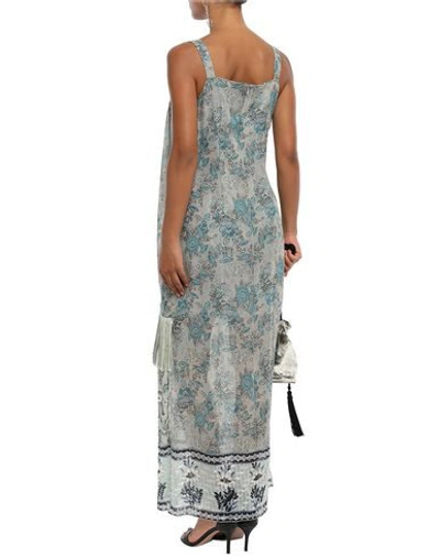 Shop Anna Sui Long Dresses In Deep Jade
