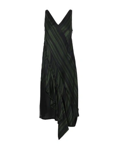 Shop Adeam Midi Dresses In Dark Green
