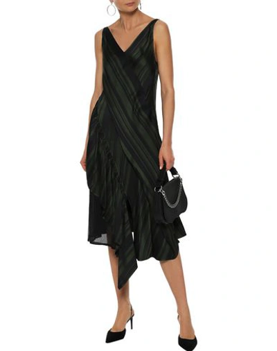 Shop Adeam Midi Dresses In Dark Green