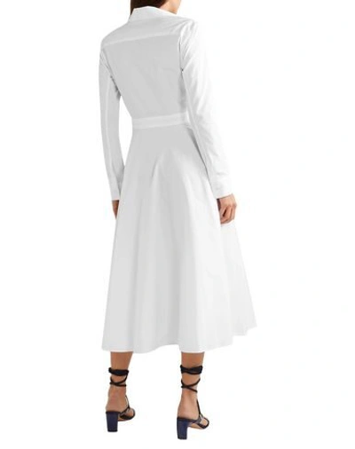 Shop Rosetta Getty Woman Midi Dress White Size 6 Cotton