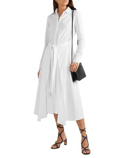 Shop Rosetta Getty Woman Midi Dress White Size 6 Cotton