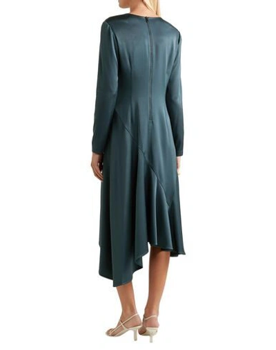 Shop Grey Jason Wu Midi Dresses In Deep Jade