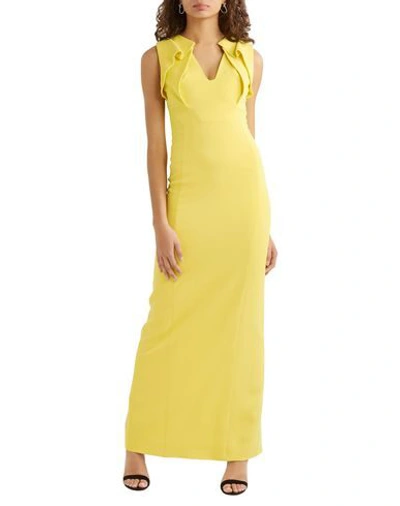 Shop Antonio Berardi Long Dresses In Yellow