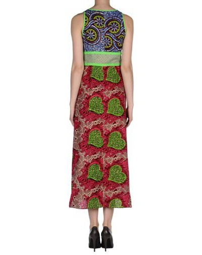 Shop Moschino Cheap And Chic Long Dresses In Garnet