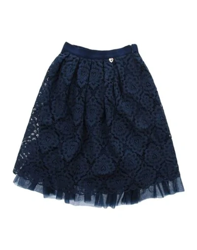 Shop Twinset Skirts In Dark Blue