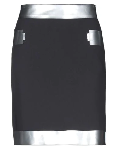 Shop Moschino Midi Skirts In Lead