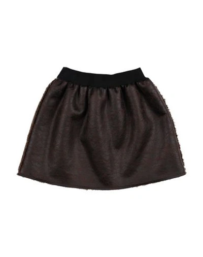 Shop Touriste Skirts In Dark Brown