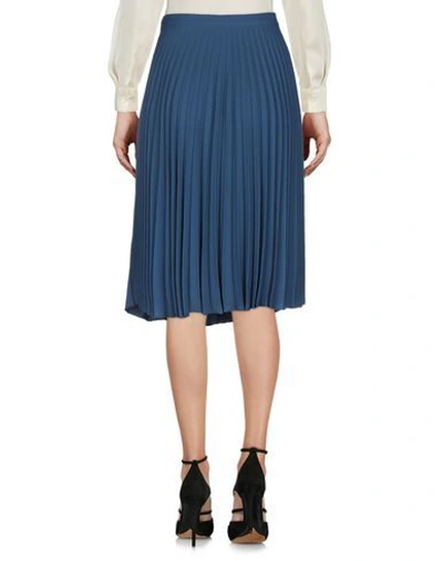 Shop Weekend Max Mara Knee Length Skirt In Slate Blue
