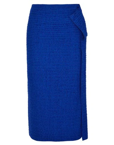 Shop Roland Mouret Midi Skirts In Blue