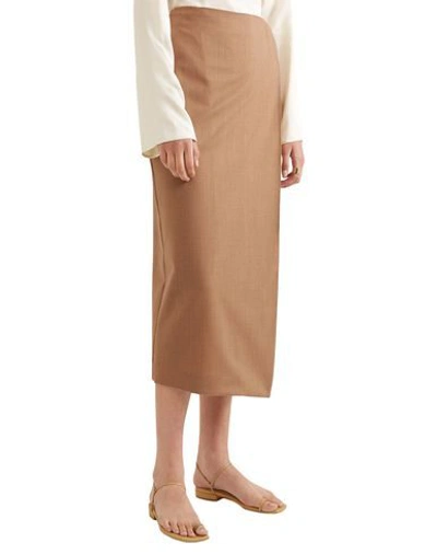 Shop La Collection Long Skirts In Camel