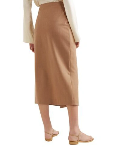 Shop La Collection Long Skirts In Camel