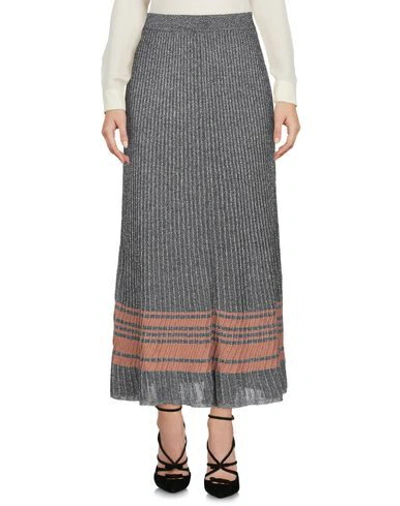 Shop Sandro Midi Skirts In Grey