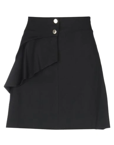 Shop Sandro Woman Mini Skirt Black Size 3 Viscose, Elastane, Brass, Polyester