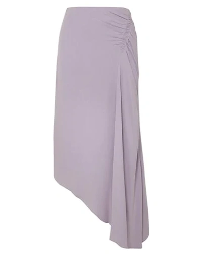 Shop Les Héroïnes By Vanessa Cocchiaro Long Skirts In Lilac