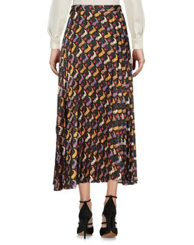 Shop Sandro Woman Midi Skirt Black Size 0 Polyester, Brass