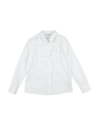 Shop Dolce & Gabbana Toddler Girl Shirt White Size 7 Cotton