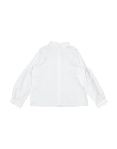 Shop Piccola Ludo Solid Color Shirts & Blouses In White