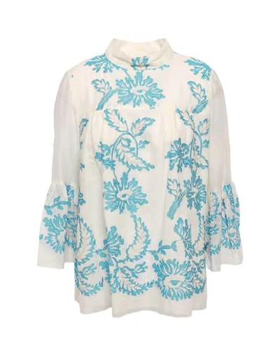 Shop Anna Sui Blouses In Ivory