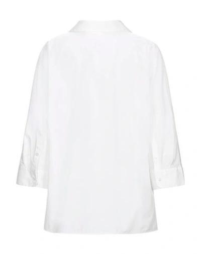 Shop Weekend Max Mara Solid Color Shirts & Blouses In White