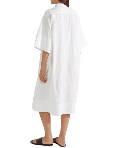 Shop Tomas Maier Midi Dresses In White