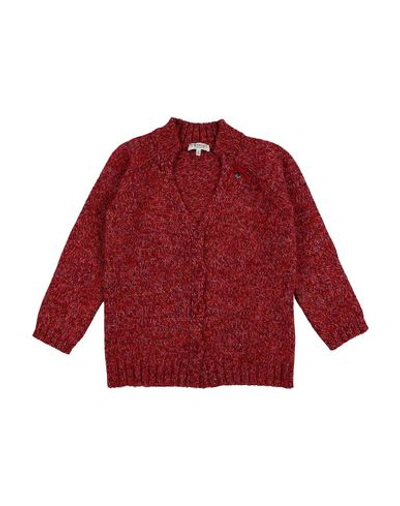 Shop Twinset Cardigan In Brick Red