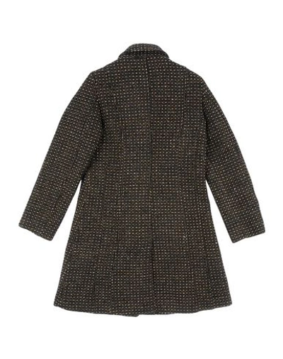 Shop Trussardi Junior Coat In Black