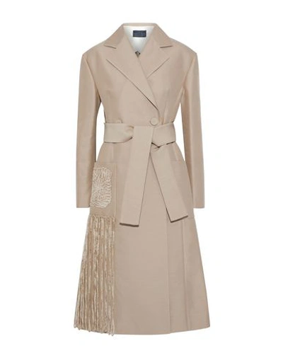 Shop Proenza Schouler Overcoats In Light Brown